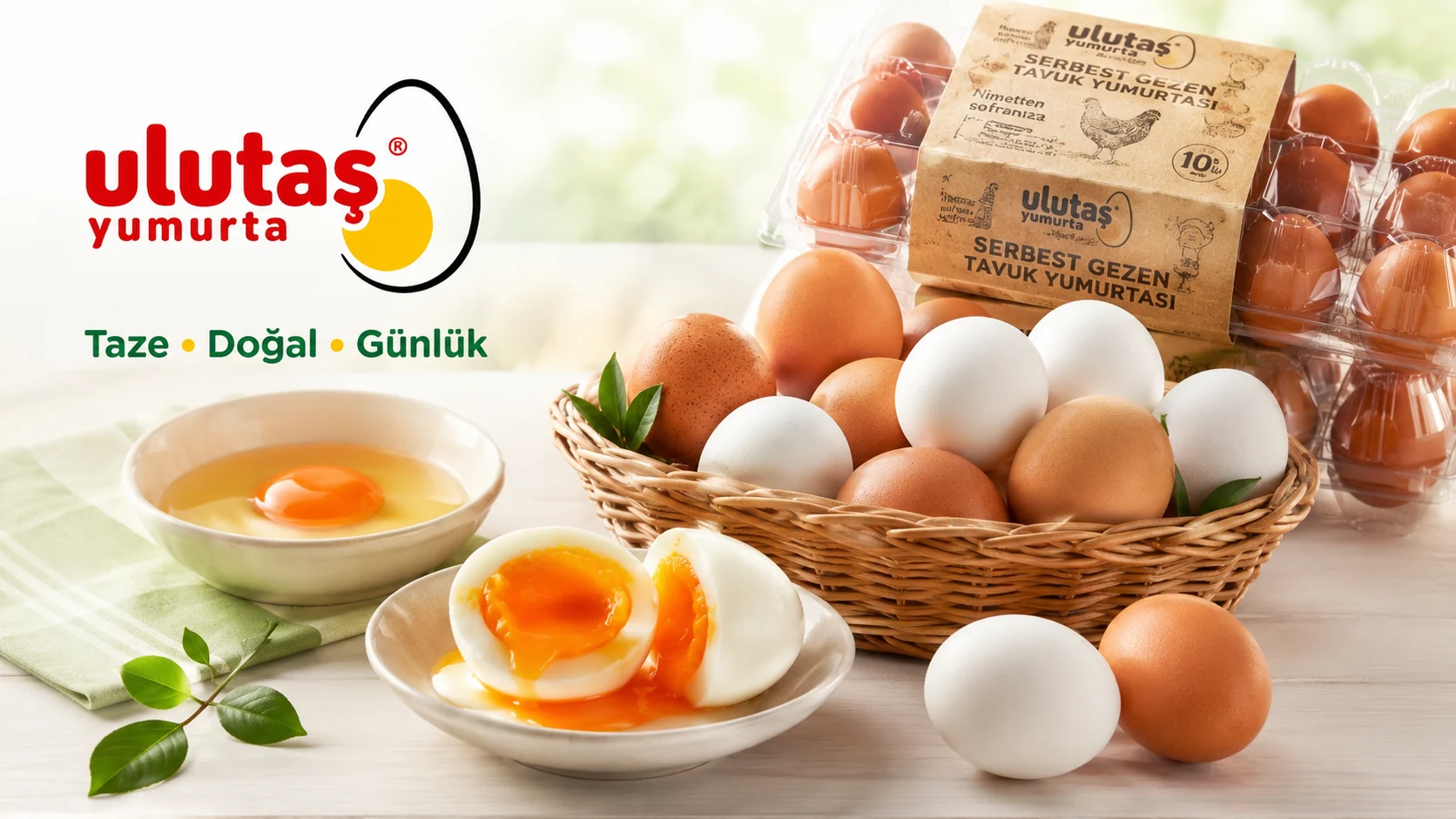Taze doğal günlük yumurta